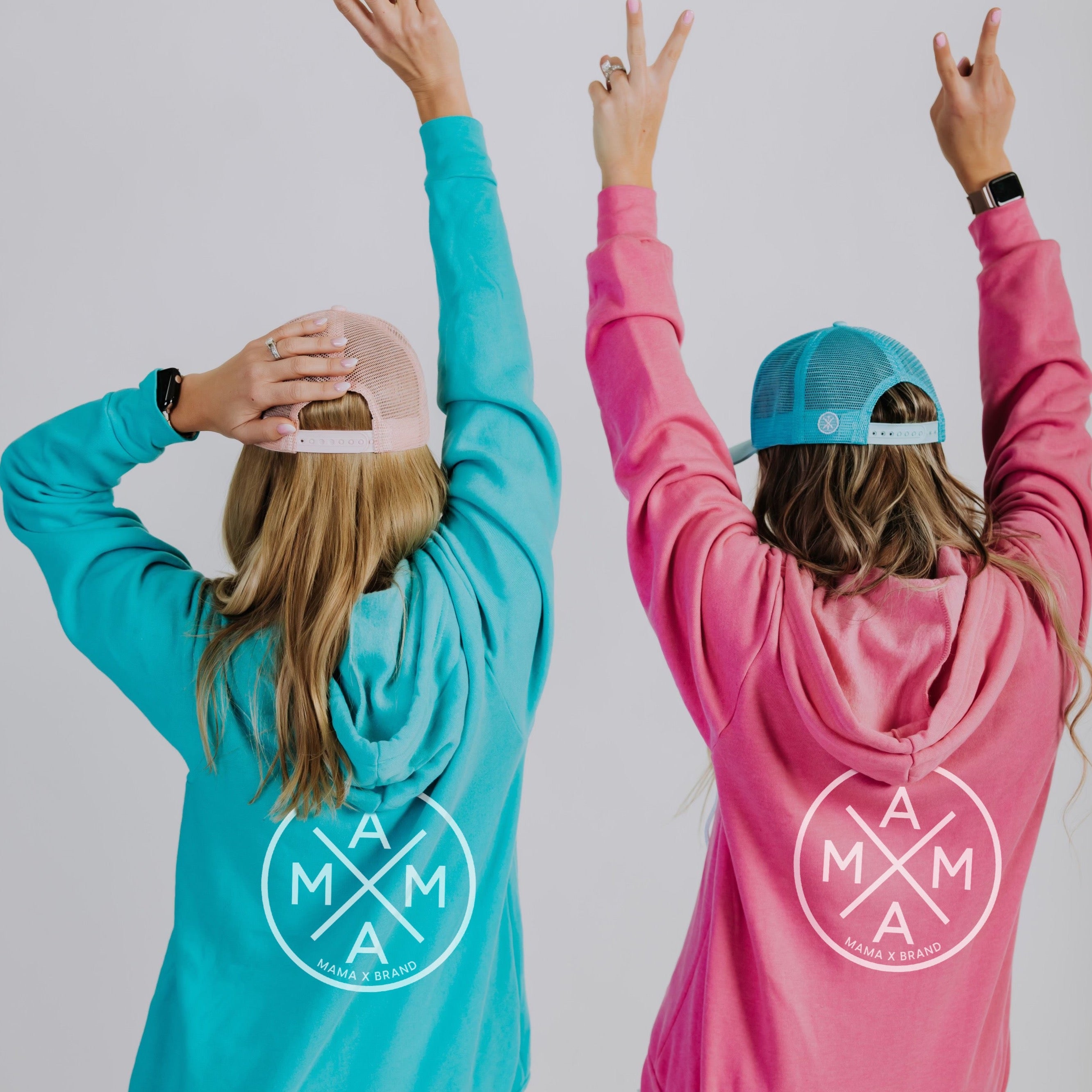 Mama X™ Zip Up Sweatshirt - Teal | Mama X™ Brand