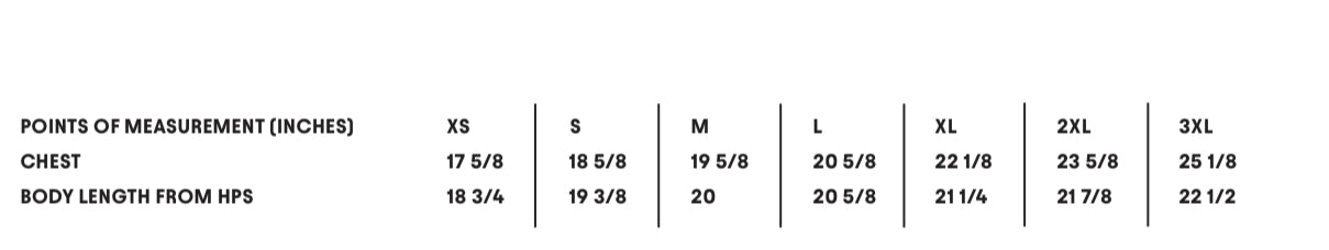 Size chart for our Mama X™ Brand Mama X Flag Crop Top: chest measures 17 5/8" (XS) to 25 1/8" (3XL); body length ranges from 18 3/4" to 22 1/2". A perfect summer staple!.